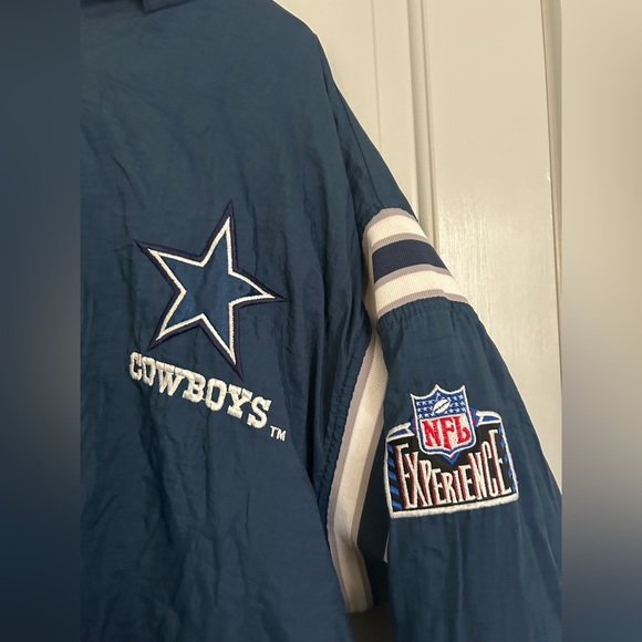 Dallas Cowboys NFL Vintage 90s Pro Player Reversible Jacket L - Picture 4 of 15